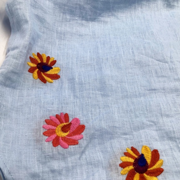 🆕{Philosophy} Embroidered Linen Dress - Picture 6 of 14